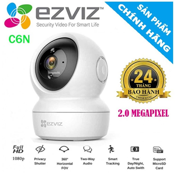 Camera wifi không dây Ezviz C6N Full HD1080P 2Mp,  đàm thoại 2 chiều, xoay 360 độ